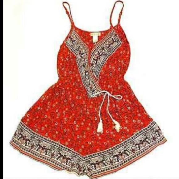Band of Gypsies Crossover Vneck Romper - Picture 1 of 4